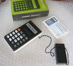 Vintage CASIO Personal I Electronic Calculator Modified w external battery H-80 - Picture 1 of 9