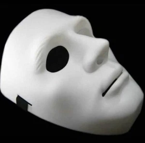 Jabbawockeez Americas Mejor Equipo de Danza Halloween Disfraz Cara Completa Blanco Máscara - Imagen 1 de 7