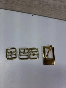 Brass Buckle Clasp Vintage Lot Of 4 - Picture 1 of 5