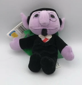 Peluche Tyco Sesame Street Beans THE COUNT Muppet 8" vintage 1997 con etiqueta - Imagen 1 de 3