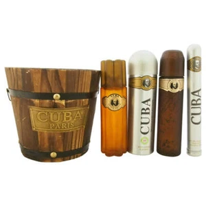 Cuba Gold by Cuba for Men - 4 Pc Gift Set 3.3oz EDT Spray, 1.17oz EDT Spray, ... - Picture 1 of 1