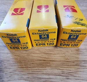 Kodak Ektachrome 64 EPR 120 Professional Film Lot of 3 NOS Expired - Picture 1 of 3