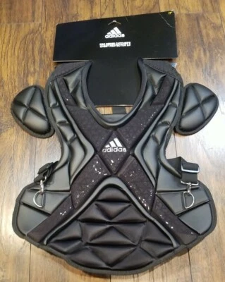 NUEVO Protector de pecho de béisbol Adidas TALLA 17 Pro Series Catcher’s 2.0 negro Foto 1 de 3