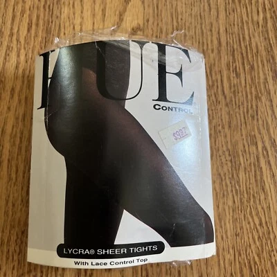 De Colección HUE Marfil Puntera Transparente Medias Encaje Control Top Talla B?  (5’-5’10”, 100-150lbs) Foto 1 de 4