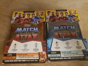 21-22 Topps UEFA Match Attax Champions League - LAVA e AQUA Tin NUOVO SIGILLATO - Foto 1 di 10