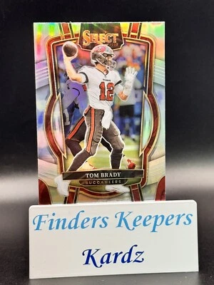 2022 Select Football Club Level Silver Prizm TOM BRADY #207~BUCS - Image 1 of 2