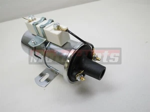 Chrome 60K Volt Ignition Coil Canister Pre-1974 with 1.4 Ohm Resistor Street Rod - Imagen 1 de 4