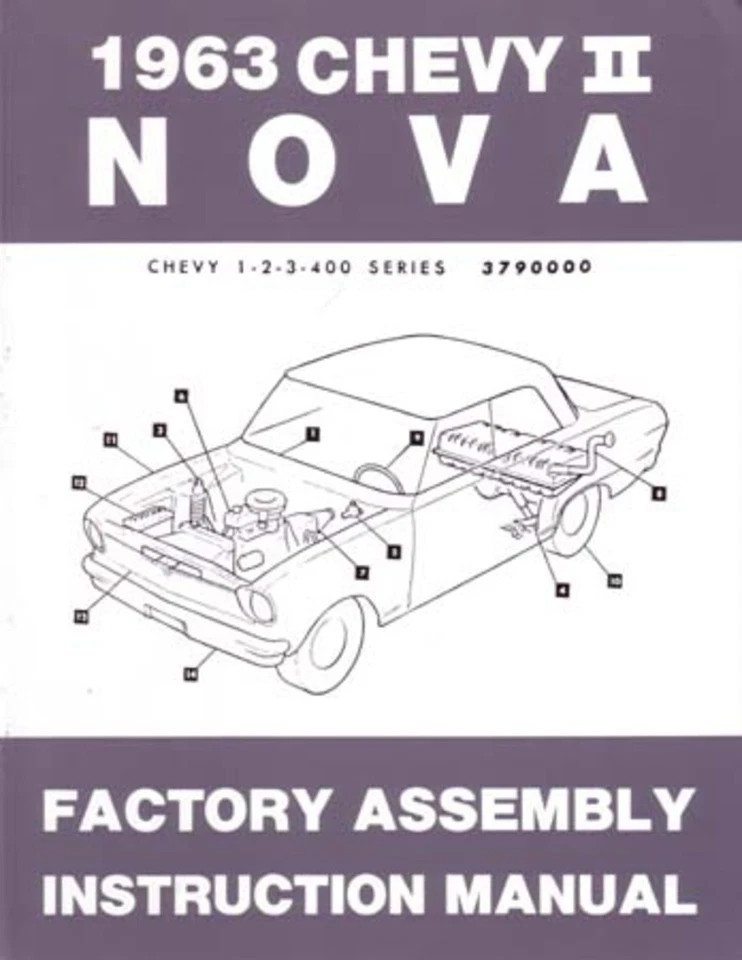 Chevrolet Chevy II Nova 1963 manual de montaje instrucciones de reconstrucción ilustraciones Foto 1 de 1
