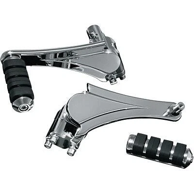 Kuryakyn 4353 Chrome Adjustable Passenger Pegs Harley Touring 10-Up Indian 14-Up Foto 1 de 4