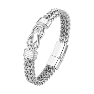 VNOX Knot Bracelet Gifts for Men Son Stainless Steel Infinity Love Bracelets - Picture 1 of 11