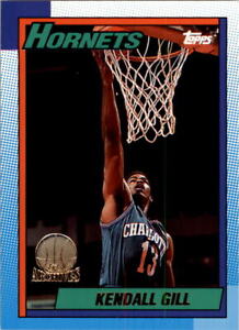 1992-93 Topps Archives Gold Hornets Basketball Card #134G Kendall Gill/10000