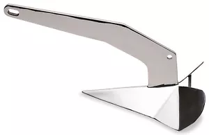Ancla de barco de acero inoxidable estilo Delta 44 lb 20 kg 316, barcos de 42-55 pies* - Imagen 1 de 1