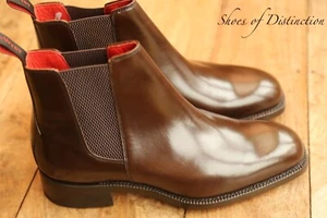 Jeffery West Botas Chelsea de Cuero Marrón Zapatos Para Hombre UK 7 US 8 RRP: £170 NUEVAS - Imagen 1 de 6