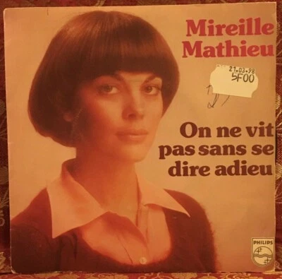 Mireille Mathieu ‎– On Ne Vit Pas Sans Se Dire Adieu / Fais-Moi Danser EP 45 RPM - Image 1 of 4