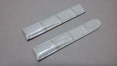 20mm/18mm Alligator Crocodile Print Leather Watch Strap Band - Image 1 of 4