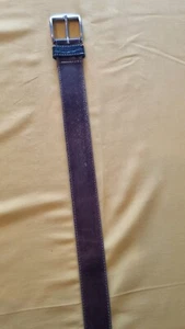 Herren- LEDERGÜRTEL  braun, breit : 3,2 cm, 100/105 cm lang - Bild 1 von 3