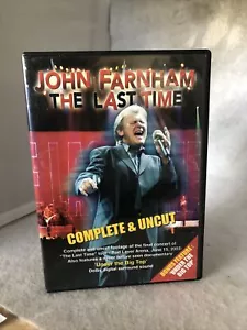 John Farnham - The Last Time: Complete & Uncut DVD + Free Post. VGC Region.4 - Picture 1 of 3