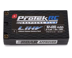 Protek RC 511422 2S 130C Low IR Si-Graphene + HV Shorty LiPo Battery - Picture 1 of 1