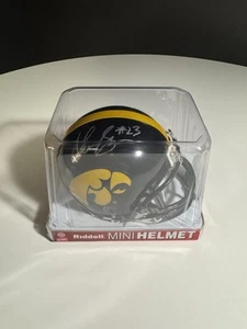 Shonn Greene Signed Ridell Hawkeye Mini Helmet Bob Feller Museum Certified - Picture 1 of 4