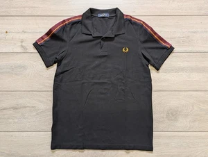 Fred Perry Polo Shirt Short Sleeve Mod Mens - Size UK Medium - Black - Picture 1 of 5