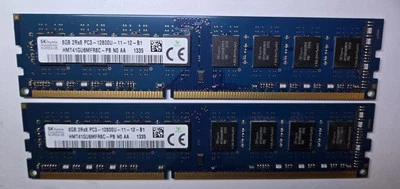 SK HYNIX 16GB(2X8GB) 2RX8 PC3-12800U MEMORY HMT41GU6MFR8C-PB Desktop Memory - Image 1 of 2