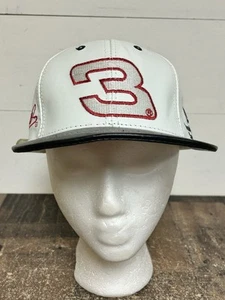Vintage Dale Earnhardt #3 GM Goodwrench Adjustable Leather Hat White Script 3 - Picture 1 of 13