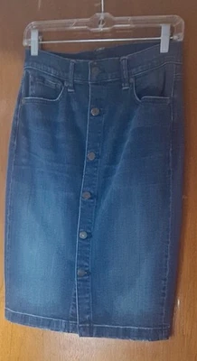 Polo Ralph Lauren Etiqueta Negra Azul Denim 5 Bolsillos Jeans Falda Botón Delantero talla 2 Foto 1 de 4