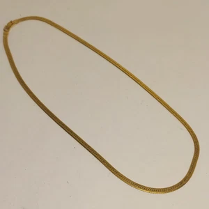 Vintage Fischgrät Kette goldfarben klassisch Karriere Cosplay LARP 24" - Bild 1 von 6
