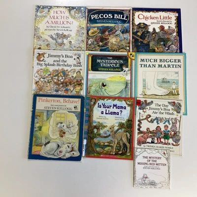 Steven Kellogg Tall Tale Million Llama Jimmy Preschool Kindergarten 10 Book Lot - Image 1 of 4
