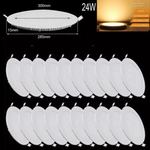 20x 24W LED pannello luce plafoniera faretto incasso luce incasso bianco caldo - Foto 1 di 10