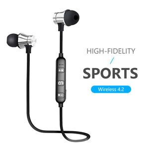 Wireless Bluetooth Sport Earphones Magnetic Stereo Headset For iPhone Samsung A