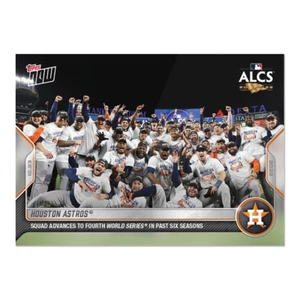Houston Astros Advance To World Series 2022 MLB TOPPS NOW 1131 In Hand ALCS WS - Picture 1 of 1