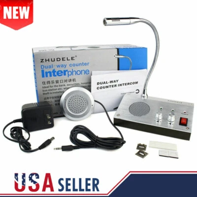 Two-Way Window Counter Intercom Speaker System For Bank Office Hospital Store - Image 1 of 4