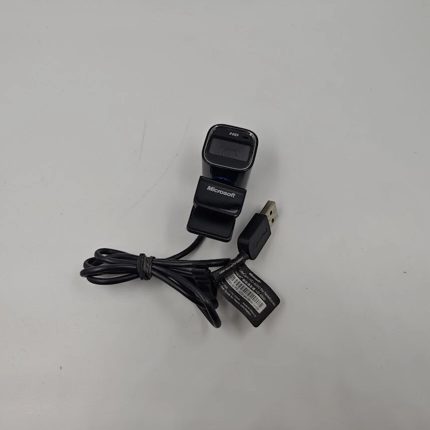 Microsoft LifeCam HD-6000 Webcam - Gebraucht, Funktioniert, Keine Zubehörteile - Bild 1 von 4