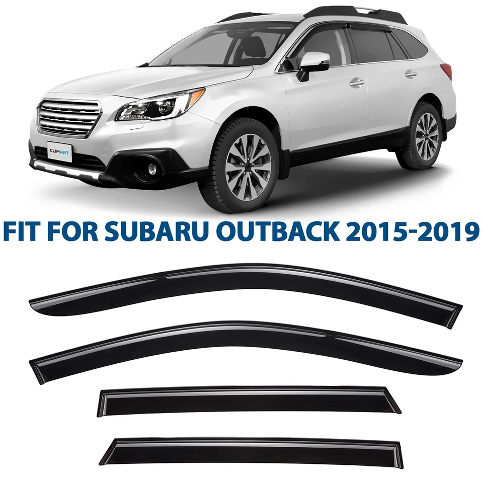 Protectores de lluvia viseras de ventilación para Subaru Outback 2015-2019 Foto 1 de 4