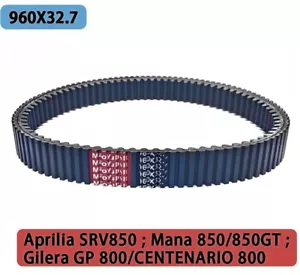 Drive Belt 960X32.7 for Aprilia 850GT Gilera GP800 Mana CENTENARIO SRV850 07-16 - Picture 1 of 9