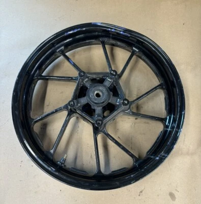 2015 15-17 Yamaha FZ07 FZ7 Front Wheel Rim 17x3.5 Bent Wobble Hop OEM #0113 - Image 1 of 4