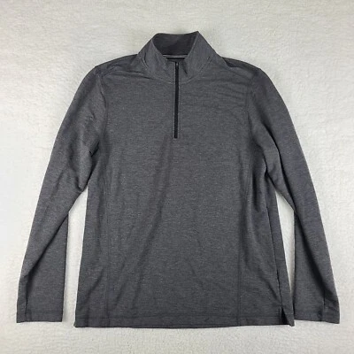 Orvis Sweater Mens Medium Dark Gray Quarter Zip Sweatshirt - Image 1 of 4