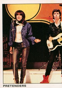 Pretenders, 1980 PANINI Rock & Pop Collection (sticker) #89