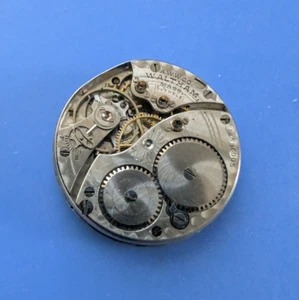 VINTAGE 0 SIZE WALTHAM GRADE 115 POCKET WATCH MOVEMENT RUNNING - Picture 1 of 2