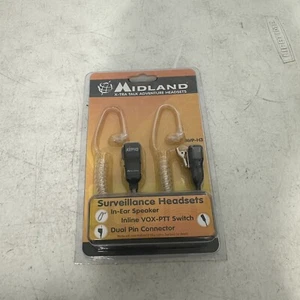 MIDLAND X-TRA TALK ADVENTURE SURVEILLANCE HEADSETS AVP-H3 IN EAR SPEAKER - Picture 1 of 4