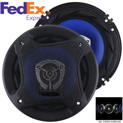 2Pcs Car Coaxial Speaker 6.5 Inch 500W Full Range Frequency Speakers for Car SUV - Image 1 of 4