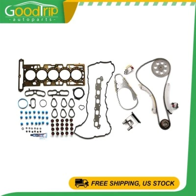 Head Gasket Set Timing Chain Kit For 2004 2005 2006 Chevrolet Colorado 3.5L Foto 1 de 4