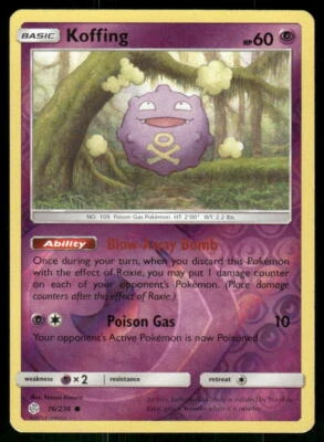 SM - Cosmic Eclipse #76/236 Koffing - Image 1 of 2