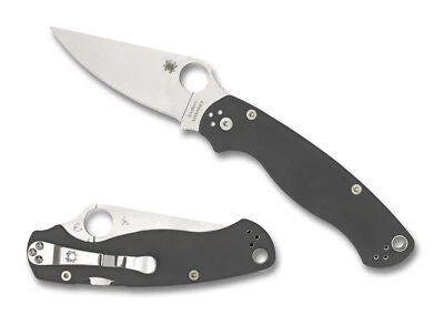 Spyderco Paramilitary 2 Knife C81GPDGY2 Stonewash Maxamet Blade Gray G-10 Handle - Image 1 of 3