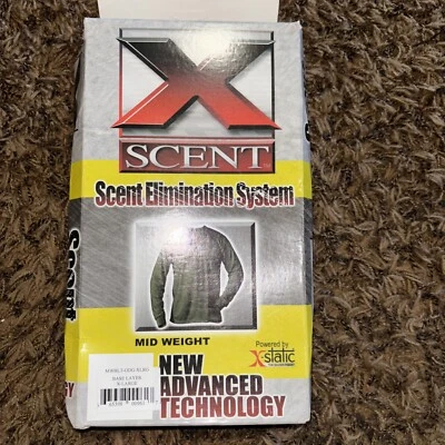 X-Scent Mid Weight Top - XL - Dark Green- Base Layer - Image 1 of 3