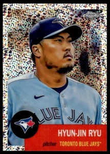 2022 TOPPS CHROME PLATINUM SPECKLE REFRACTOR Hyun-Jin Ryu /150 Toronto Blue Jays - Picture 1 of 2