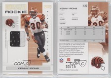2007 Playoff NFL Playoffs Silver Materials Prime /15 Kenny Irons #120 Rookie RC