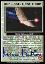 BABYLON 5 Mira Furlan PSI CORPS Our Last Best Hope AUTOGRAPHED signed card