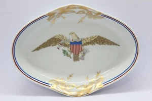 Mottahedeh Vista Alegre Diplomatic American Eagle Oval Tray 18 cm - Picture 1 of 11